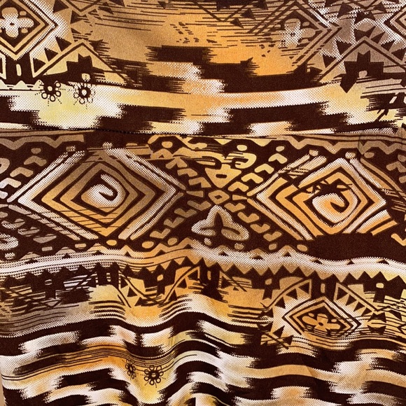 Aztec Print Y2K Mini Skirt - Picture 2 of 3